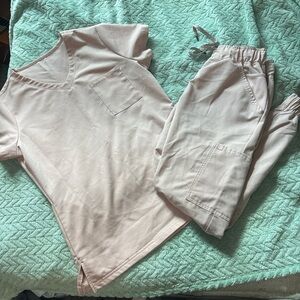 Jaanuu Blush Pink V-Neck Top